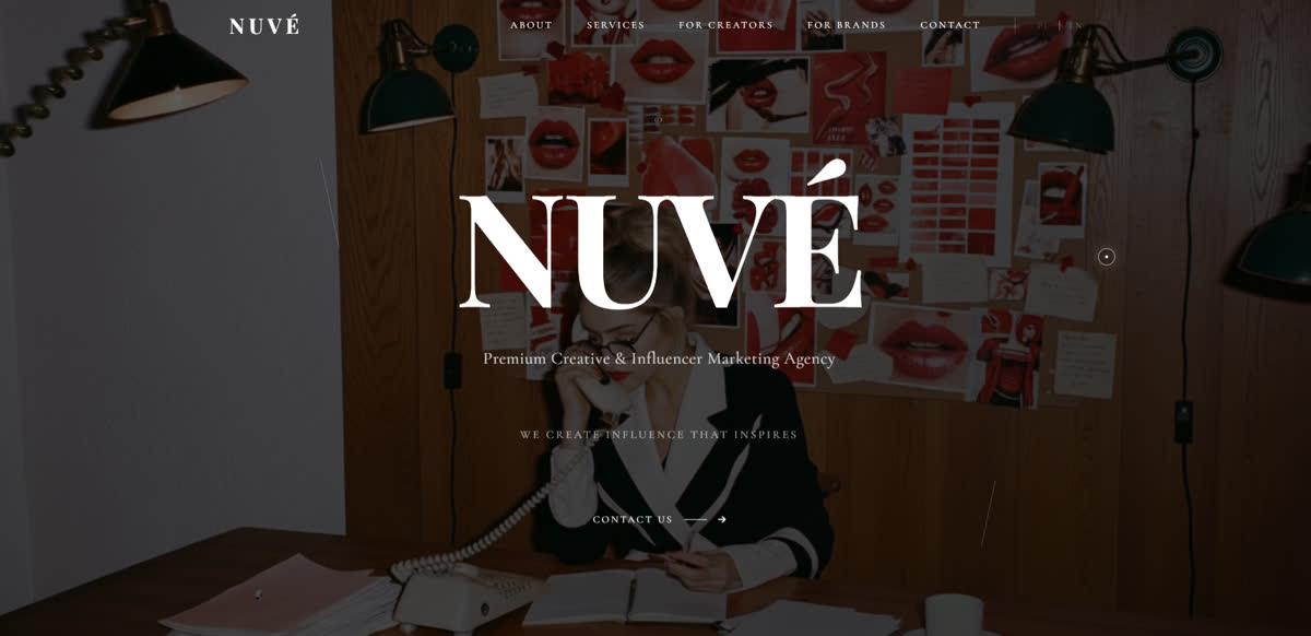 NUVE agency website